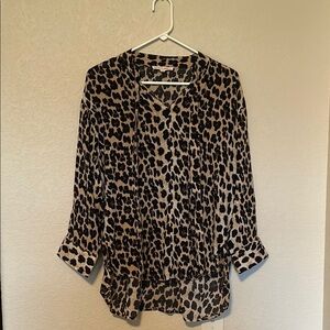 Grand & Greene Leopard Print Blouse